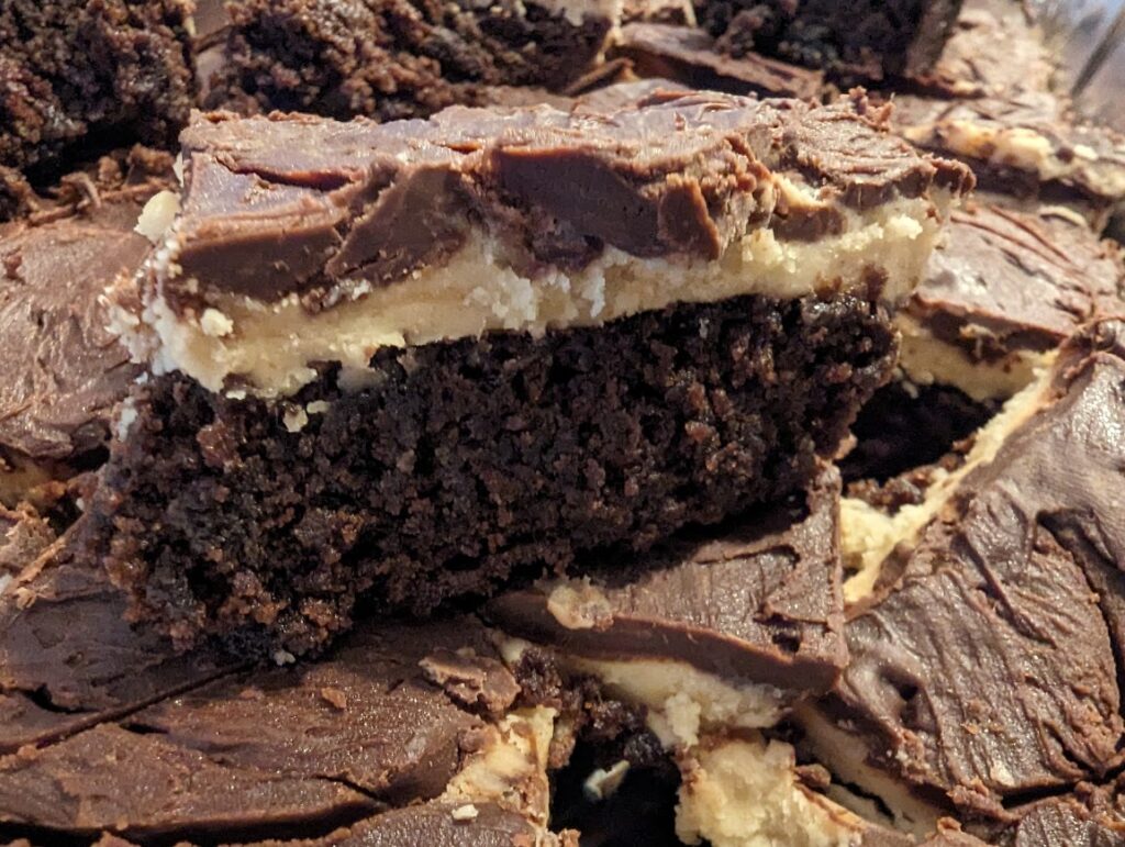 Chocolate peanut butter brownies