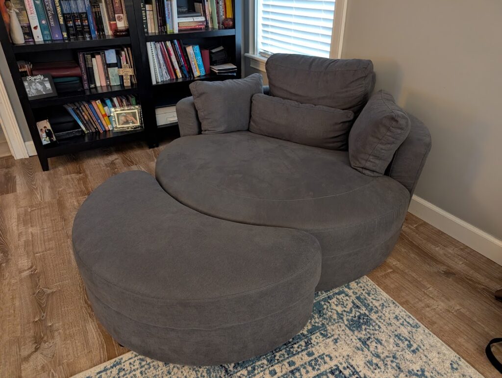 Gray Swivel Chair
