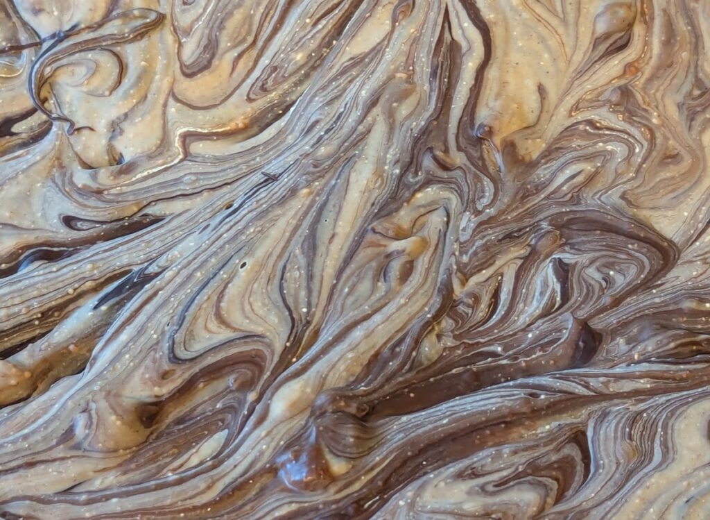 Marbled Look for Healthy Peanut Butter Bark