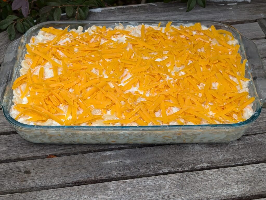 My Grandmother's Mac and Cheese ready to bake