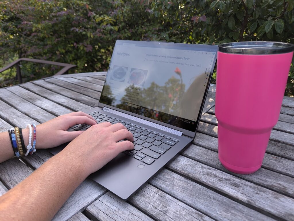 Girl at a Laptop; Mental Obstacles Can be More Difficult than Physical Obstacles