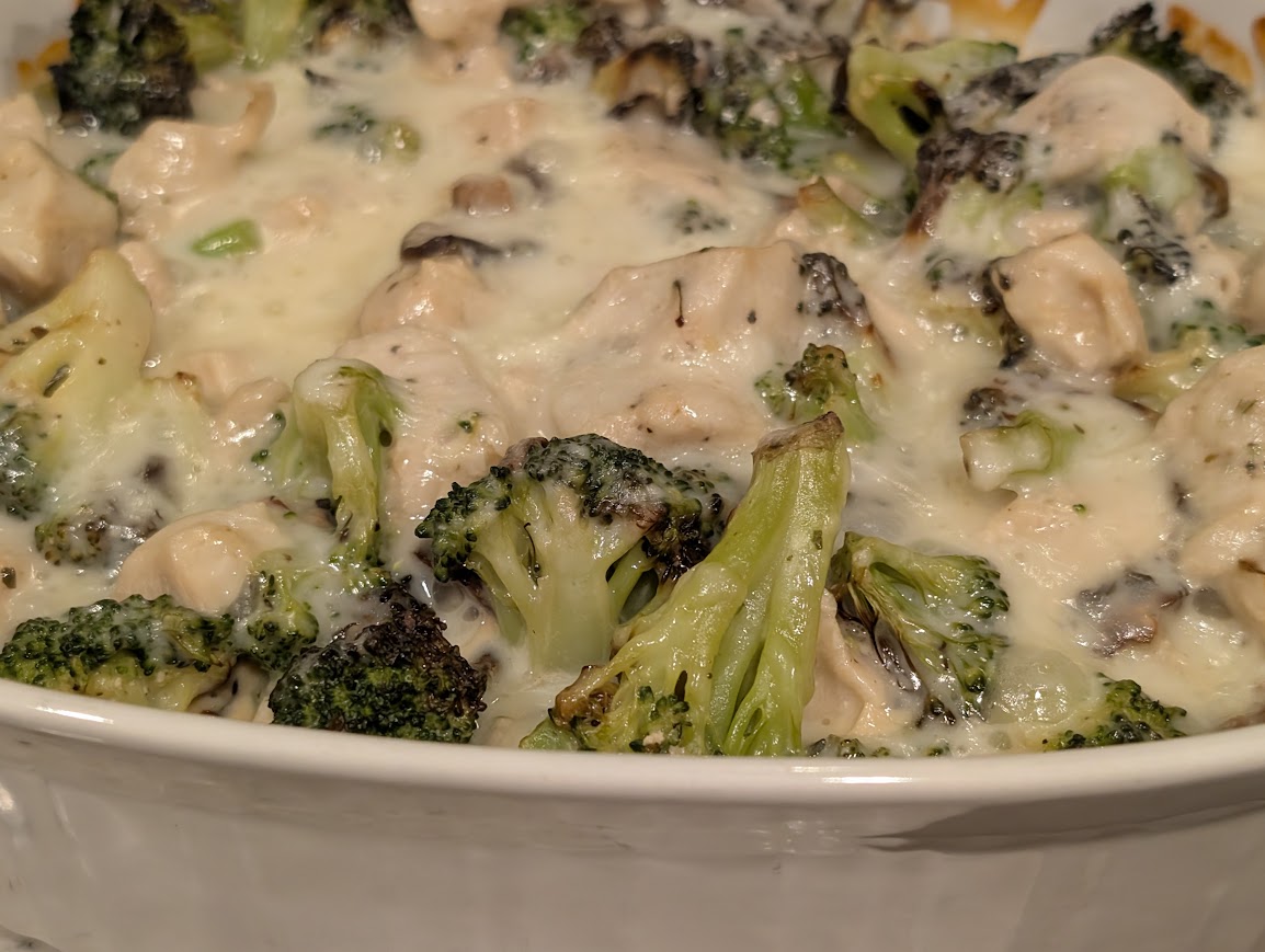 Make This Easy Comfort-food: Chicken Veggie Alfredo Bake