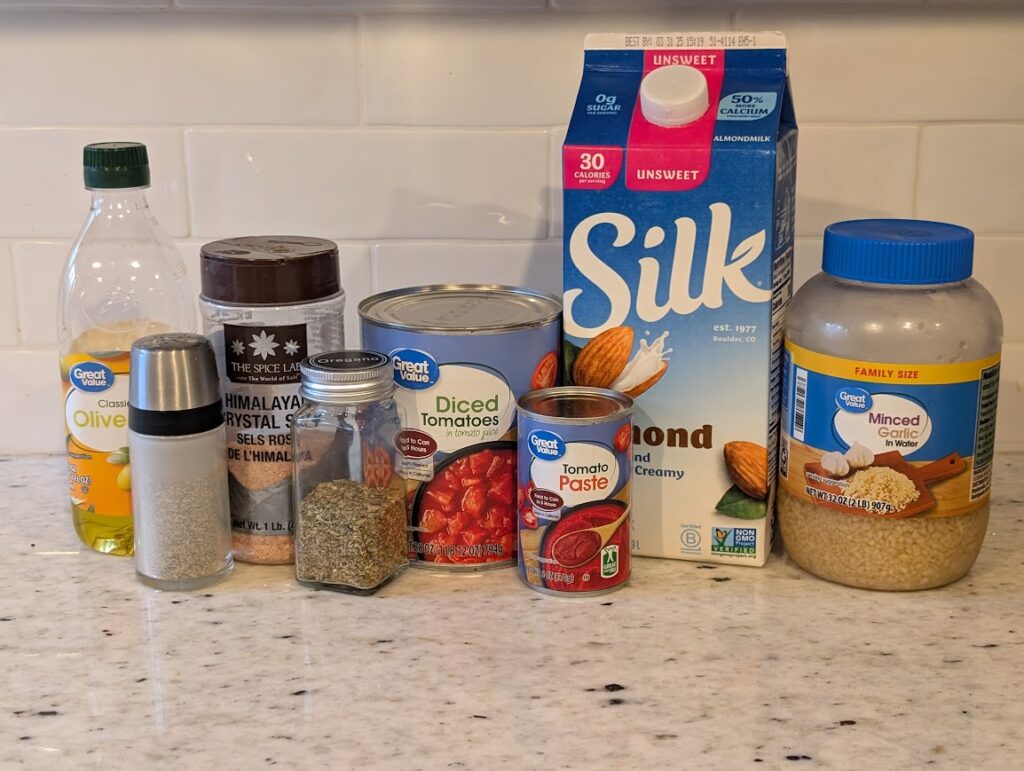 Ingredients for Easy Vitamix Tomato Soup