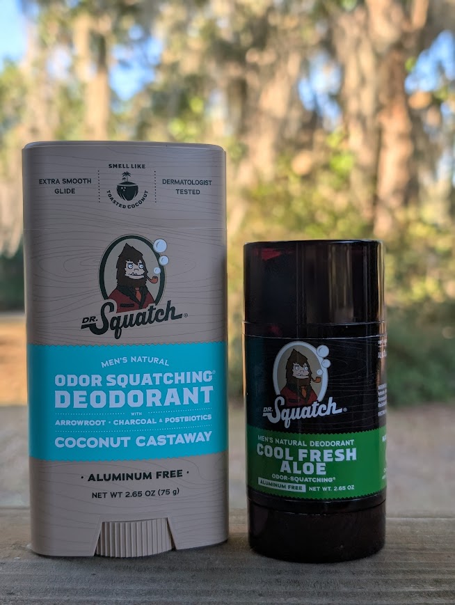 Dr. Squatch Coconut Castaway and Cool Fresh Aloe Deodorant