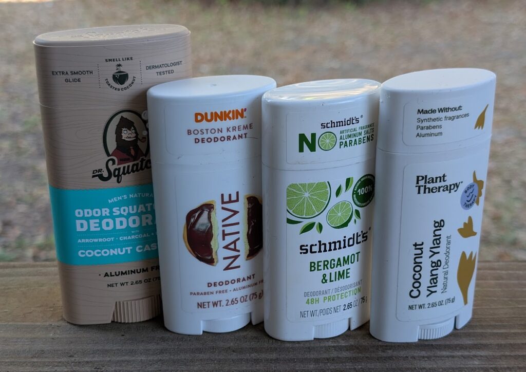 Several of the best natural deodorant brands for women