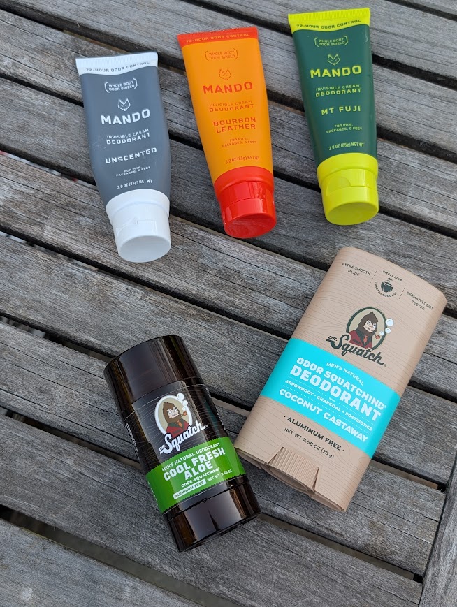 The Best Natural Deodorant for Men Mando and Dr. Squatch