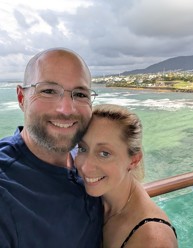 Rusty and Jessica on summer vacation