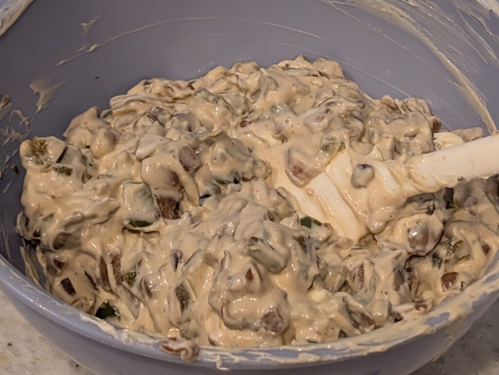 Cream Cheese Mixture When Learning How To Do Stuffed Burgers
