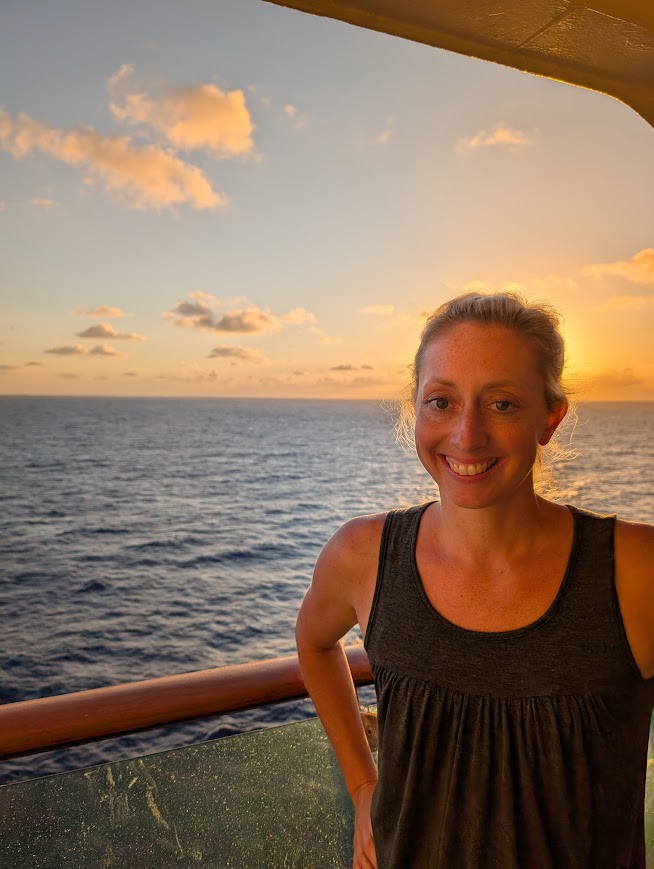 Jessica with an Ocean View Background