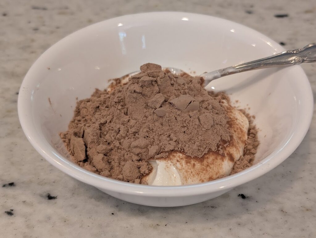 Experiment with what to add to a yogurt bowl